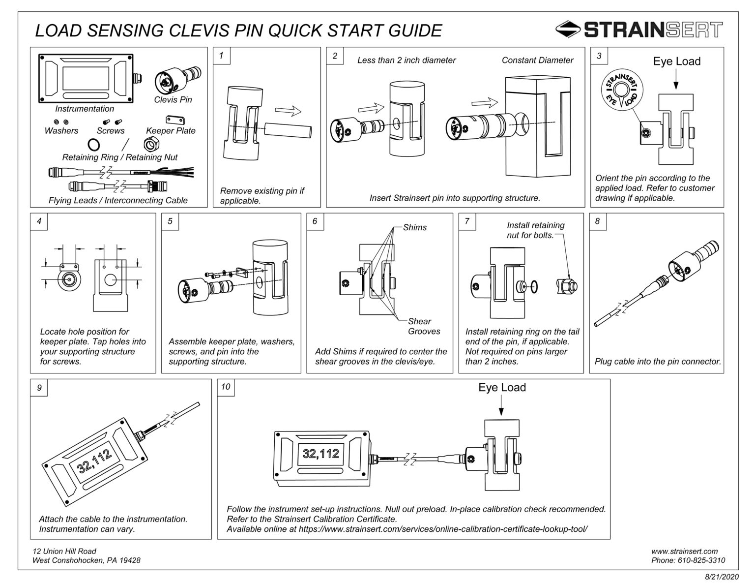 Load Pin Quick Start Guide Strainsert